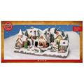 SCENARIO VILLAGGIO NATALE INNEVATO MUSICA MOVIM 27X57X27