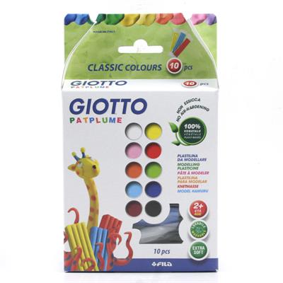 PLASTILINA GIOTTO PATPLUME 10 COLORI