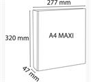 RACCOGLITORI PERSONALIZZABILI 4 ANELLI A4 D.25  BIANCO