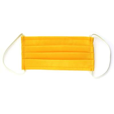 MASCHERINA TNT DOPPIO STRATO ELAST ORECCHIE LAV GIALLO
