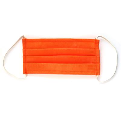 MASCHERINA TNT DOPPIO STRATO ELAST ORECCHIE LAV ARANCIO