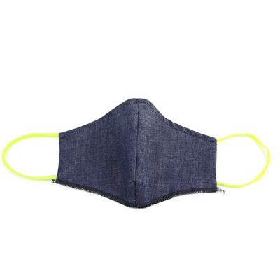 MASCHERINA BIMBO 2 STRATI TESSUTO JEANS