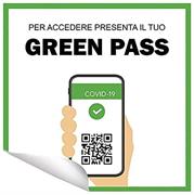 ADESIVO QUADRATO GREEN PASS VERDE 12,5X12,5