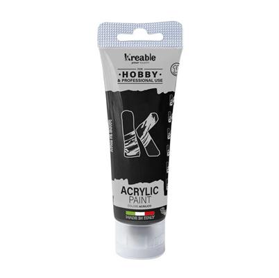 TEMPERA ACRILICA KREABLE 75ML NERO 24 0906