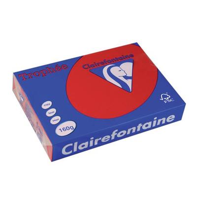 CARTA TROPHEE A4 GR.160 ROSSO INTENSO