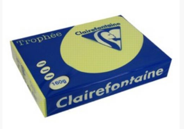 CARTA TROPHEE A4 GR.160 250 FOGLI GIALLO 1023