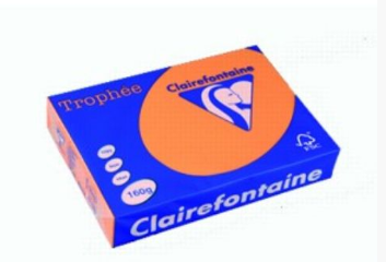 CARTA TROPHEE A4 GR.160 ARANCIO 250 FOGLI