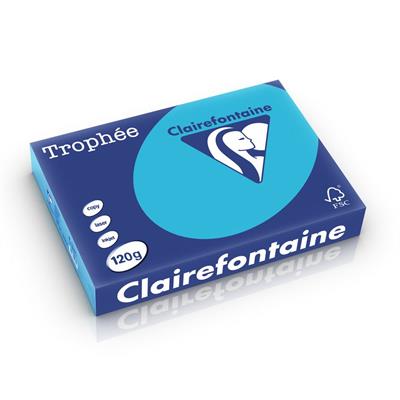 CARTA TROPHEE A4 GR.120 BLU REALE FOGLI 250 1247