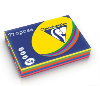 CARTA TROPHEE A3 GR.80 500 FOGLI ASSORTI PASTELLO 1707