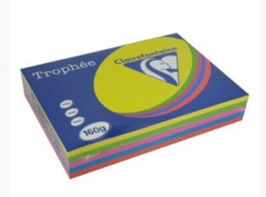 CARTA TROPHEE A4 GR.160 250 FOGLI ASSORTI INTENSI 1713