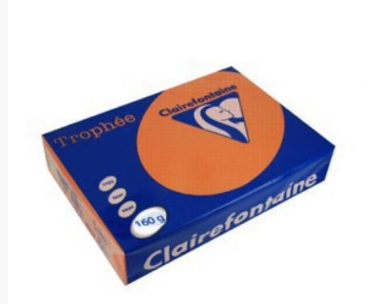 CARTA TROPHEE A4 GR.160 ARANCIO VIVO250 FOGLI