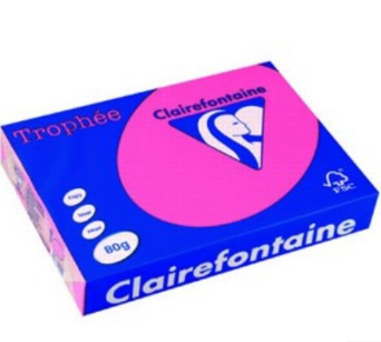 CARTA TROPHEE A4 GR.80 500 FOGLI FUXIA 1771