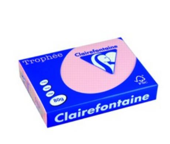 CARTA TROPHEE A4 GR.80 ROSA 500 FOGLI