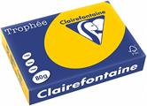 CARTA TROPHEE A4 GR.80 500 FOGLI GIALLO GIRASOLE 1978