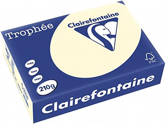 CARTA TROPHEE A4 GR.210 250 FOGLI AVORIO 2204