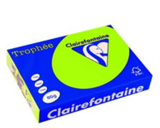 CARTA TROPHEE A4 GR.80 VERDE FLUO