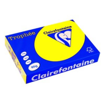 CARTA TROPHEE A4 GR.80 GIALLO FLUO