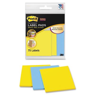 POST-IT LABEL PADS 2900-BYEU 73X73