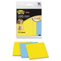 POST-IT LABEL PADS 2900-BYEU 73X73