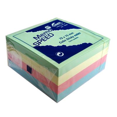 CUBO MEMO SPEED CIAC FLUO 75X75 COLORI PASTELLO 1949