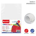 FOGLIO GOMMA EVA 40X60CM 2MM BIANCO 621395