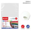 FOGLIO FELTRO 40X60CM 2MM BIANCO 621414