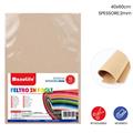FOGLIO FELTRO 40X60CM 2MM BEIGE