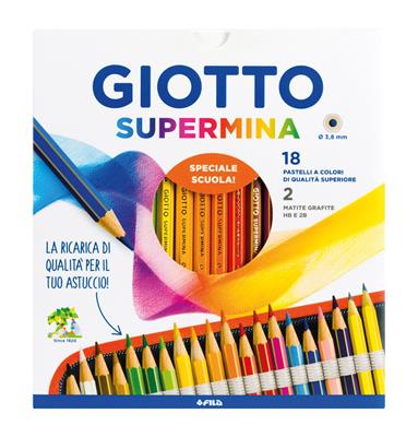 PASTELLI GIOTTO SUPERMINA 18+2 MATITE F236300