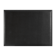 SOTTOMANO A SINGOLO SPECCHIO IN ECOPELLE CM. 50X35 NERO