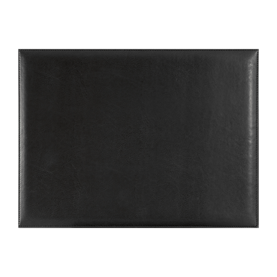 SOTTOMANO A SINGOLO SPECCHIO IN ECOPELLE CM. 50X35 NERO