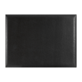 SOTTOMANO A SINGOLO SPECCHIO IN ECOPELLE CM. 50X35 NERO