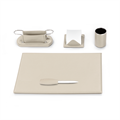 SERVIZIO DA SCRITTOIO ECOPELLE 5 PZ. 50X35 BIANCO 4205LB