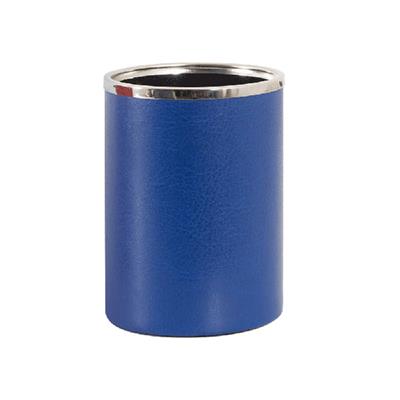BICCHIERE PORTAPENNE IN ECOPELLE BLU 4215MS31