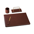 SERVIZIO DA SCRITTOIO SINT. 4PZ MARRONE 4104SH33