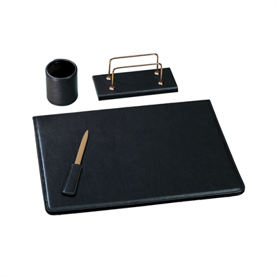 SERVIZIO DA SCRITTOIO SINT. 4PZ NERO 4104SH34