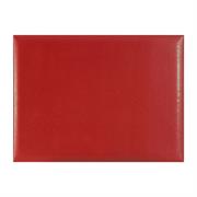 SOTTOMANO A SINGOLO SPECCHIO IN ECOPELLE CM. 50X35 ROSSO