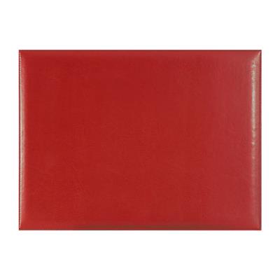SOTTOMANO A SINGOLO SPECCHIO IN ECOPELLE CM. 50X35 ROSSO