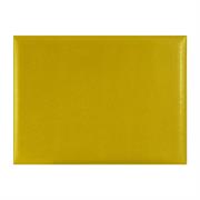 SOTTOMANO A SINGOLO SPECCHIO IN ECOPELLE CM. 50X35 GIALL