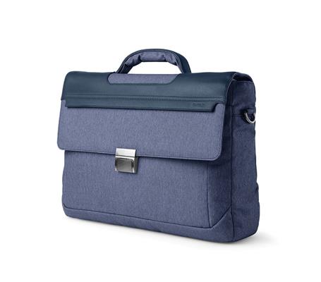BORSA MONOVANO TELA ED ECOPELLE BLU 9211ST32