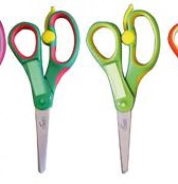 FORBICE SCUOLA CON PORTANOME SOFT GRIP 4114