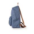 ZAINO WOODSTOCK IN TELA C/ZIP E TASCA AZZURRO 9238WK31
