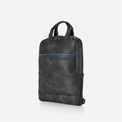 ZAINO SLIM BLUE-GATE IN ECOPELLE NERO 9232GAB34