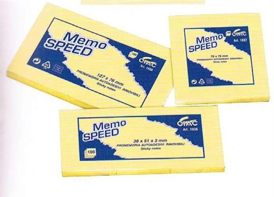 MEMO SPEED CIAC 38X51 1936 TIPO POST-IT