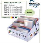 ESPOSITORE 120 BUSTE CON BOTTONE CIAC ASSORTITE