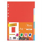 DIVISORIO 6 TACCHE FORMATO A4 IN CARTONCINO VERNICE FRES
