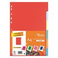 DIVISORIO 6 TACCHE FORMATO A4 IN CARTONCINO VERNICE FRES
