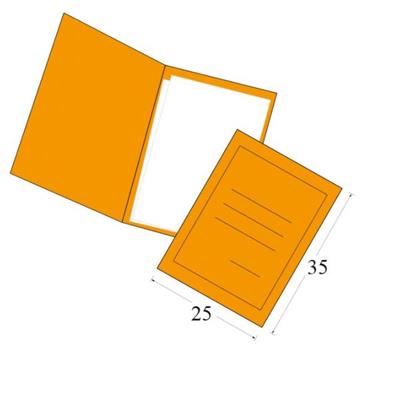 CARTELLE PER ATTI DIAMANTE PZ.50 ARANCIO 0587