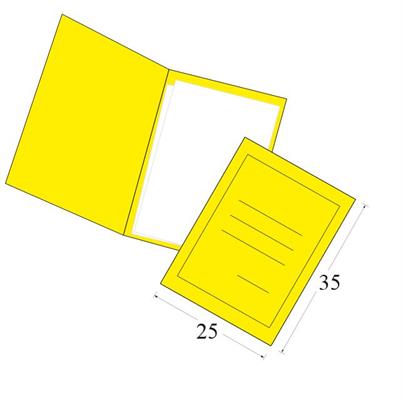 CARTELLE PER ATTI DIAMANTE PZ.50 GIALLO 0590