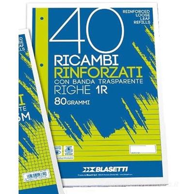RICAMBIO RINFORZATO BLASETTI A4 40 FOGLI GR.80 1R 2331