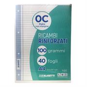 RICAMBIO RINFORZATO BLASETTI A4 40 FOGLI GR.100 C 5445
